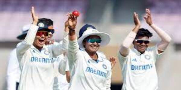 India defeated England and recorded the biggest win in test history, Deepti took 9 wickets.